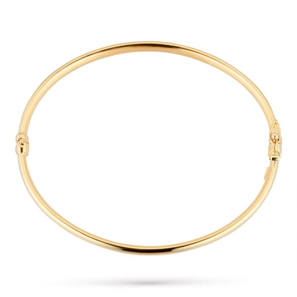 9ct Yellow Gold Hinged Bangle - Görsel 3