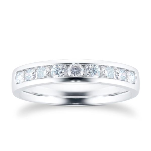 18ct White Gold 0.50ct Channel Set Eternity Ring - Görsel 4