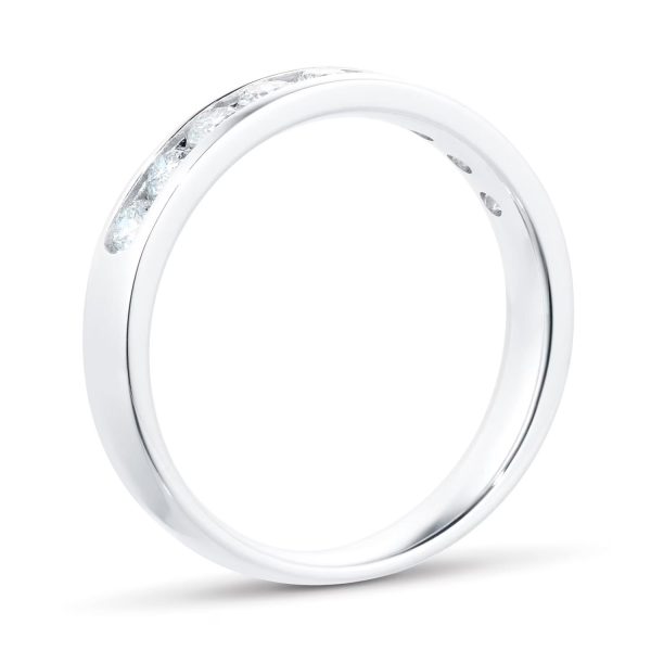 18ct White Gold 0.50ct Channel Set Eternity Ring - Görsel 3