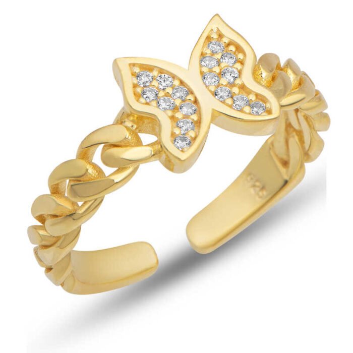 gumus-ayarlanabilir-gold-kelebek-kadin-yuzuk-zirkon-tal-yzkler-gumush-44269-74-B