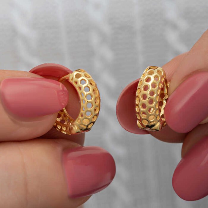gumus-gold-petek-desenli-halka-kadin-kupe-halka-kpeler-gumush-49340-84-B