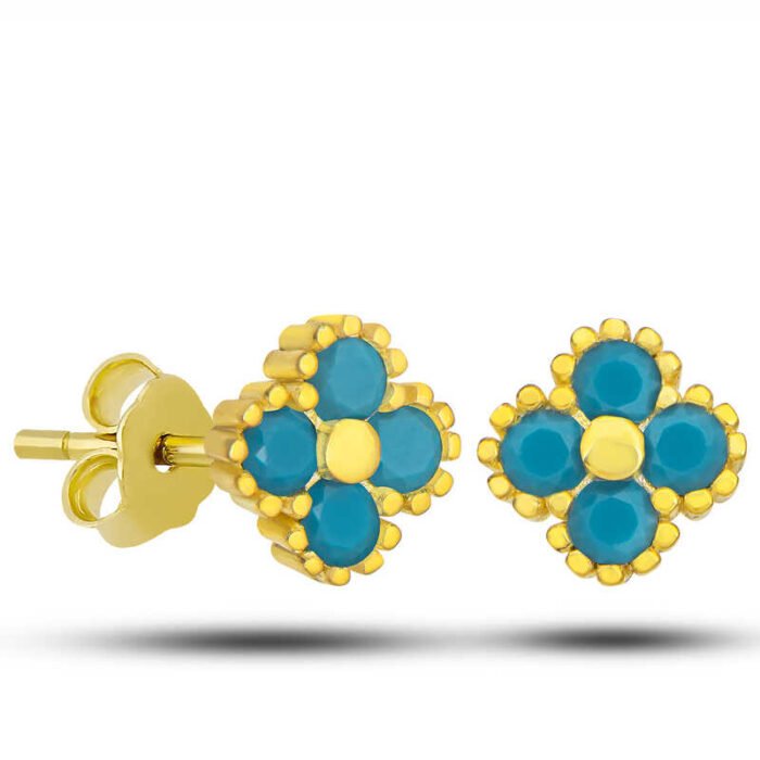 gumus-gold-yonca-civili-turkuaz-tasli-cocuk-kupe-ivili-kpeler-gumush-46105-76-B