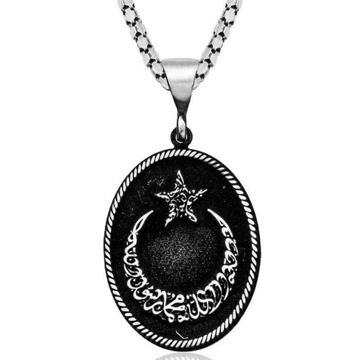 gumus-kelime-i-tevhid-yazili-ay-yildiz-erkek-kolye-osmanl-temal-kolyeler-gumush-46199-61-B