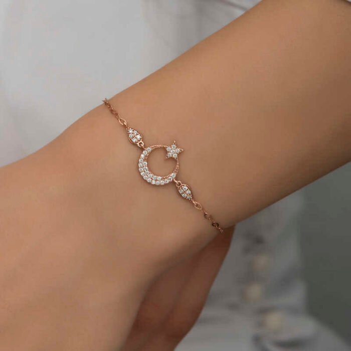 gumus-rose-ay-yildiz-kadin-bileklik-ay-yldz-bileklikler-gumush-43473-72-B gumus-rose-ay-yildiz-kadin-bileklik-ay-yldz-bileklikler-gumush-43473-72-B
