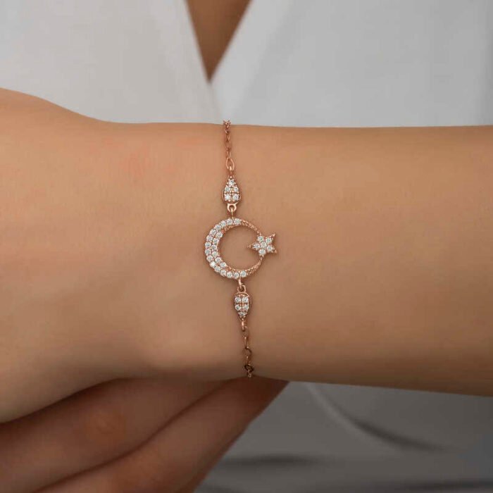 gumus-rose-ay-yildiz-kadin-bileklik-ay-yldz-bileklikler-gumush-43474-72-B gumus-rose-ay-yildiz-kadin-bileklik-ay-yldz-bileklikler-gumush-43474-72-B