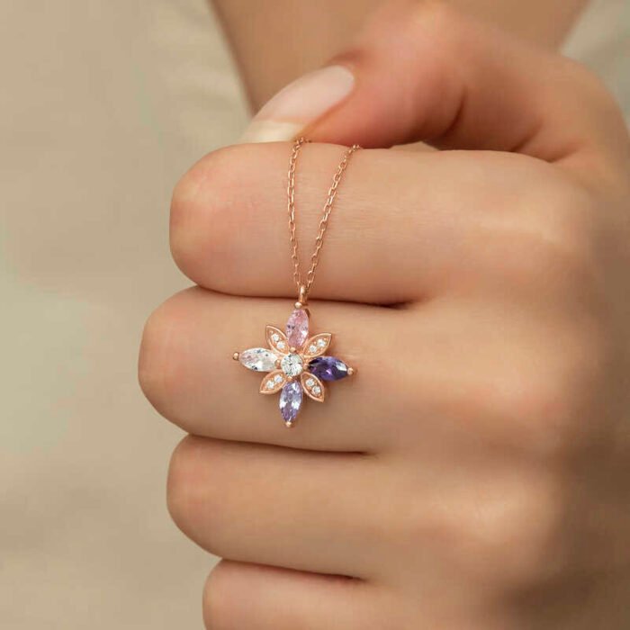 gumus-rose-mix-tasli-umut-cicegi-kolye-yaprak-iek-kolyeler-gumush-38470-60-B