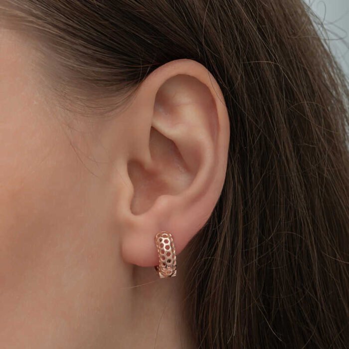 gumus-rose-petek-desenli-halka-kadin-kupe-halka-kpeler-gumush-49347-84-B