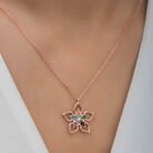 gumus-rose-renkli-tasli-cicek-kadin-kolye-yaprak-iek-kolyeler-gumush-40642-65-B