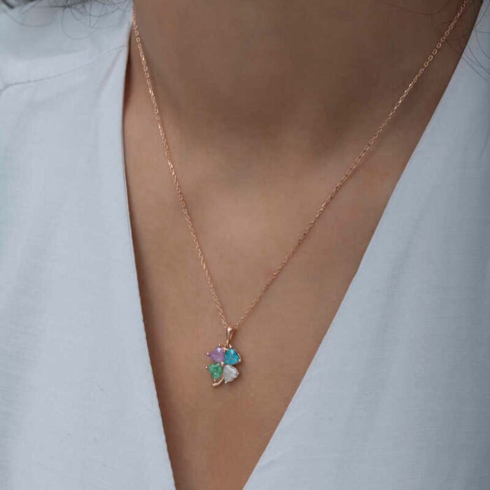 gumus-rose-renkli-tasli-kalp-yonca-kadin-kolye-yonca-kolyeler-gumush-42190-69-B