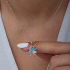 gumus-rose-renkli-tasli-kalp-yonca-kadin-kolye-yonca-kolyeler-gumush-42191-69-B