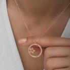 gumus-rose-yildiz-detayli-halka-kadin-kolye-kalpli-kolyeler-gumush-0-40603-65-B