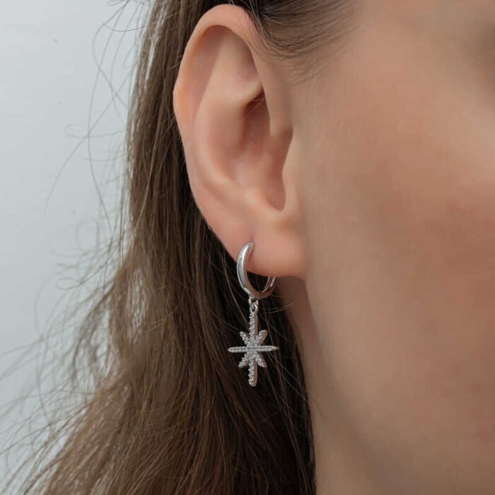 gumus-sallantili-kutup-yildizi-kadin-kupe-1-yldz-kpeler-gumush-49277-84-B