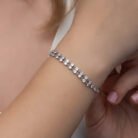 gumus-zirkon-tasli-cift-sira-kadin-bileklik-zirkon-tal-bileklikler-gumush-48850-83-B