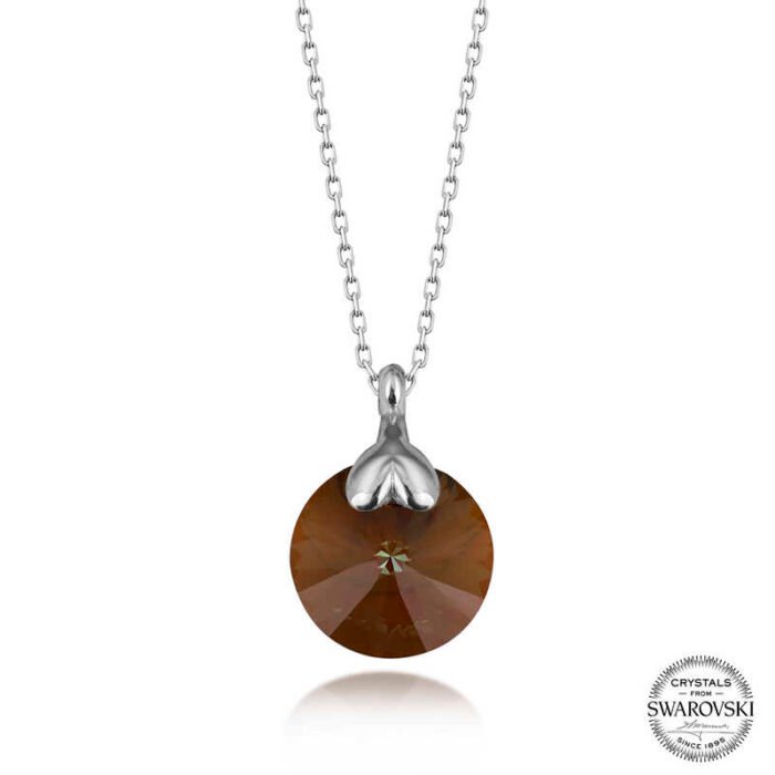 swarovski-crystal-kahverengi-tasli-gumus-kadin-kolye-1-swarovski-kolye-gumush-43516-72-B