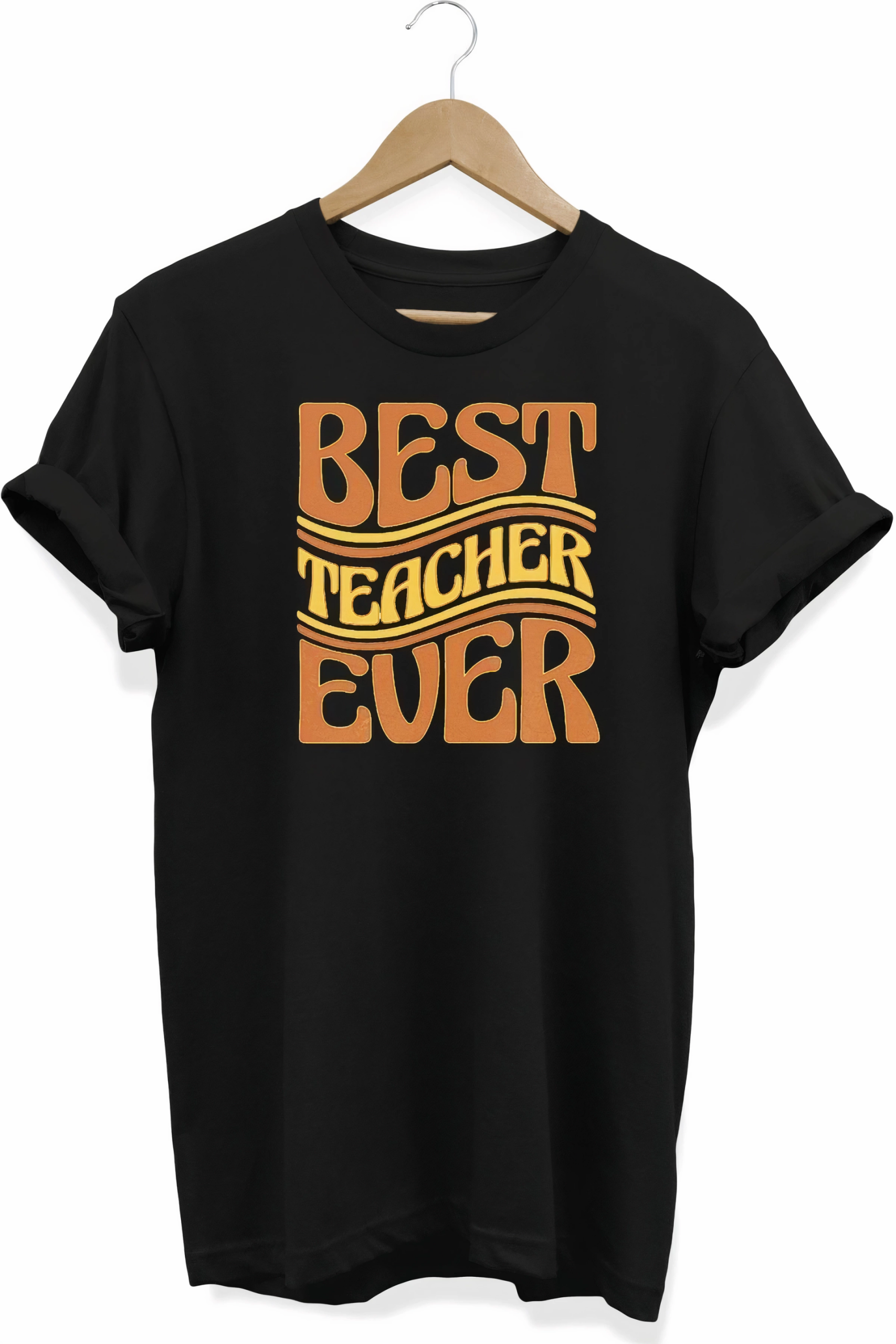 24 Kasım Öğretmenler Günü Hediye Baskılı Oversize Bisiklet Yaka T-shirt – Siyah