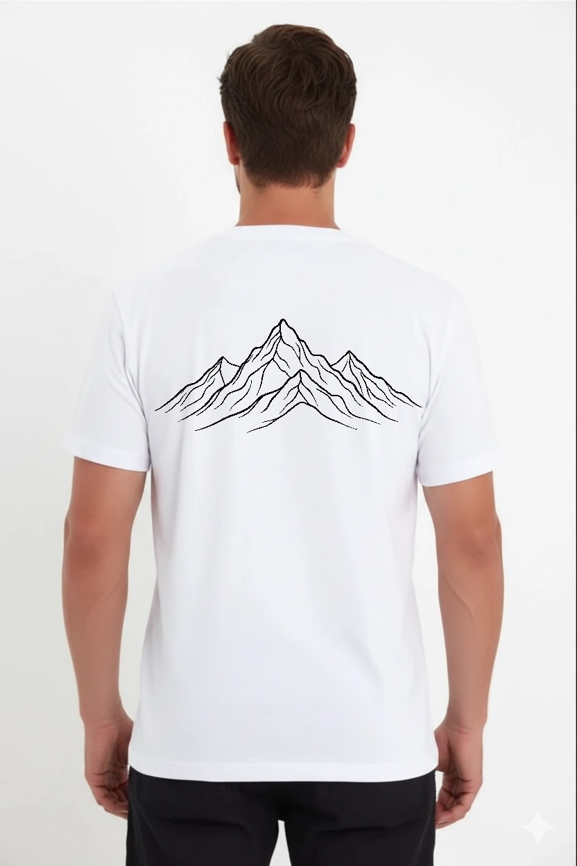 Erkek T-Shirt Nihilist Penguen Baskılı Bisiklet Yaka Kısa kol yazlık Tişört – Beyaz