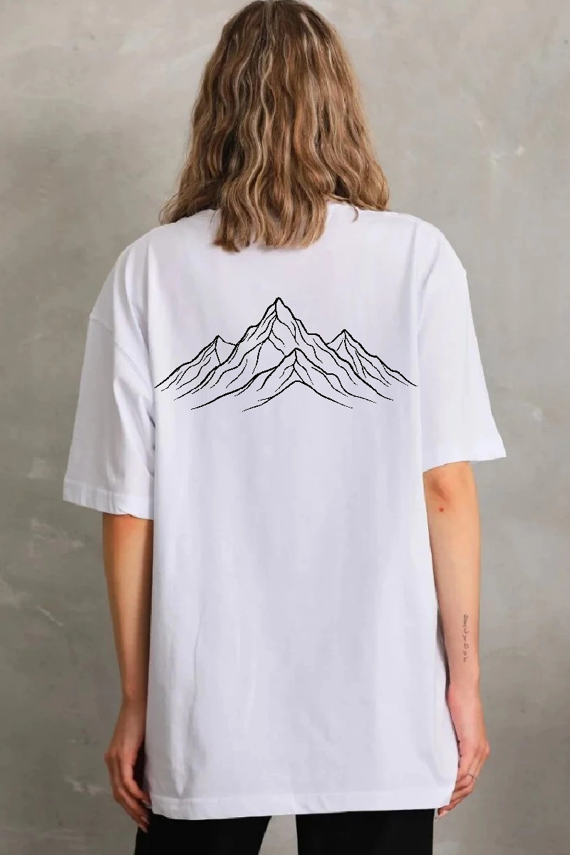 Kadın T-Shirt Nihilist Penguen Baskılı Bisiklet Yaka Kısa kol yazlık Tişört – Beyaz