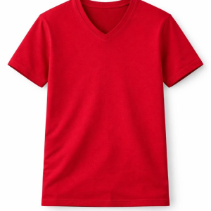 Genç Erkek Çocuk V Yaka Tişört Model – Bordo
