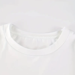 Kadın Kısa Kol Yazlık Tişört Bisiklet Yaka Baskılı Oversize T-Shirt – Beyaz
