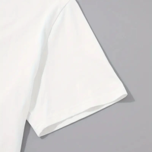 Erkek Tişört Palmiye Baskılı Bisiklet Yaka Kısa Kol T-Shirt – Beyaz