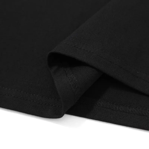 Erkek Sarj %1 Baskılı T-Shirt Kısa Kol Bisiklet Yaka Regular Fit Tişört – – Siyah