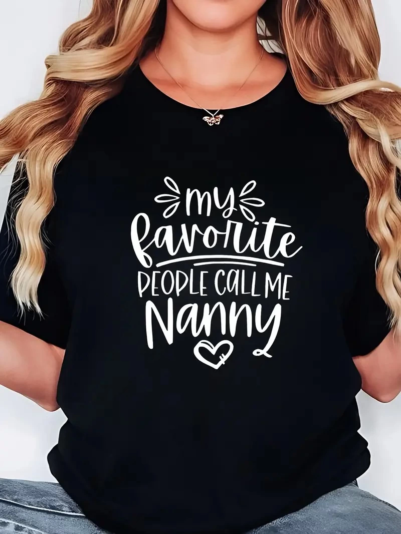 Kadın Kısa Kol Yazlık Tişört Bisiklet Yaka Baskılı Oversize T-Shirt – Siyah