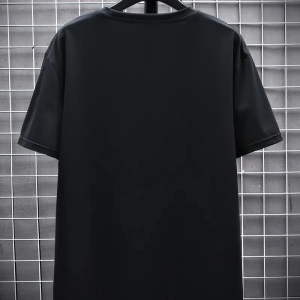 Erkek Tişört FUTRE Baskılı Kısa Kol Bisiklet Yaka T-shirt – Siyah