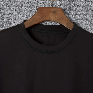 Erkek Tişört TRIED TO WARN YOU. Baskılı Bisiklet Yaka T-shirt – Siyah