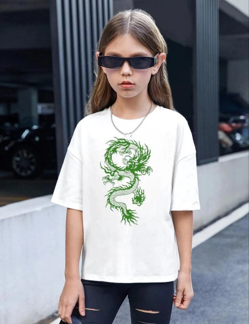 Çocuk Unisex Baskılı T-Shirt – Beyaz
