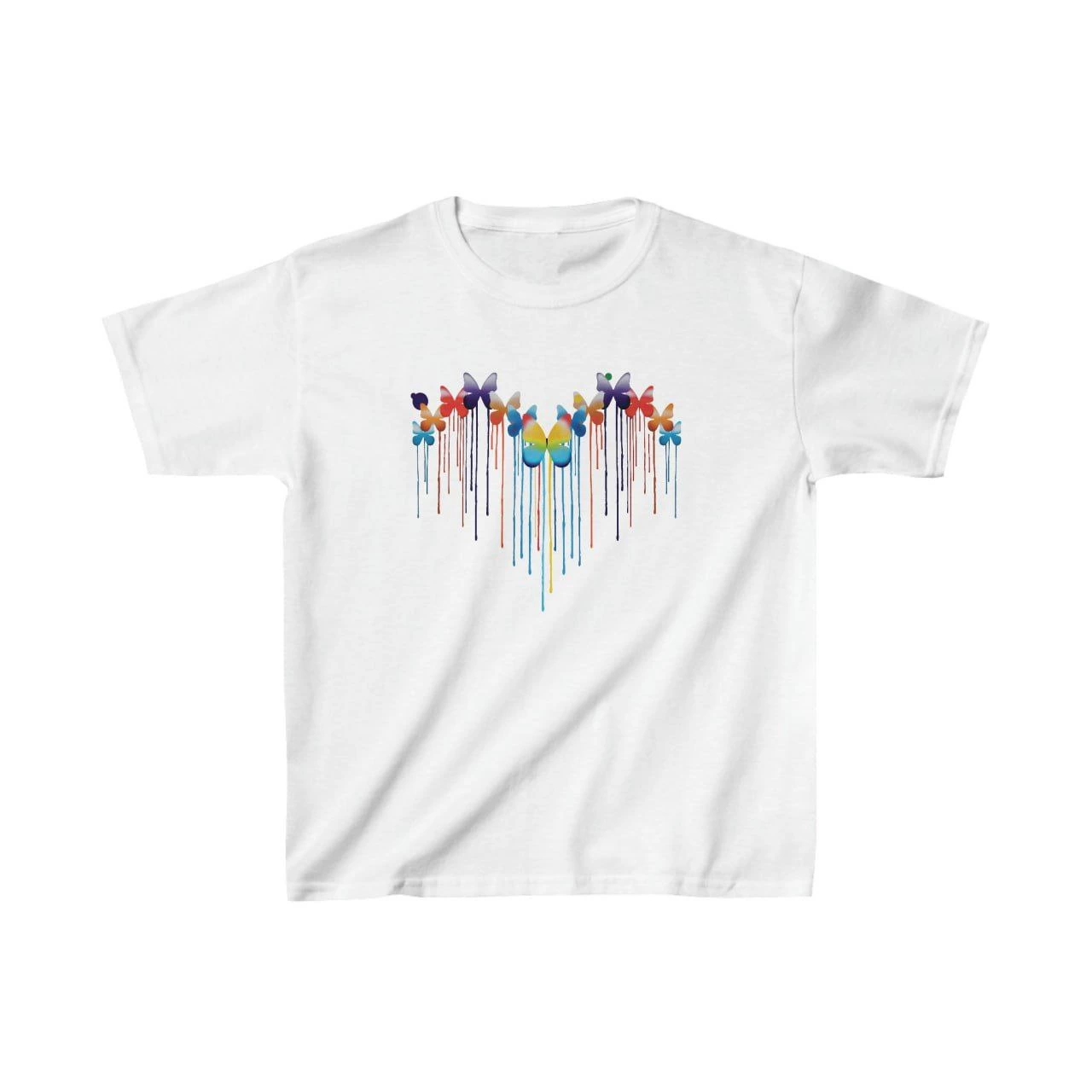Çocuk Unisex Baskılı T-Shirt – Beyaz