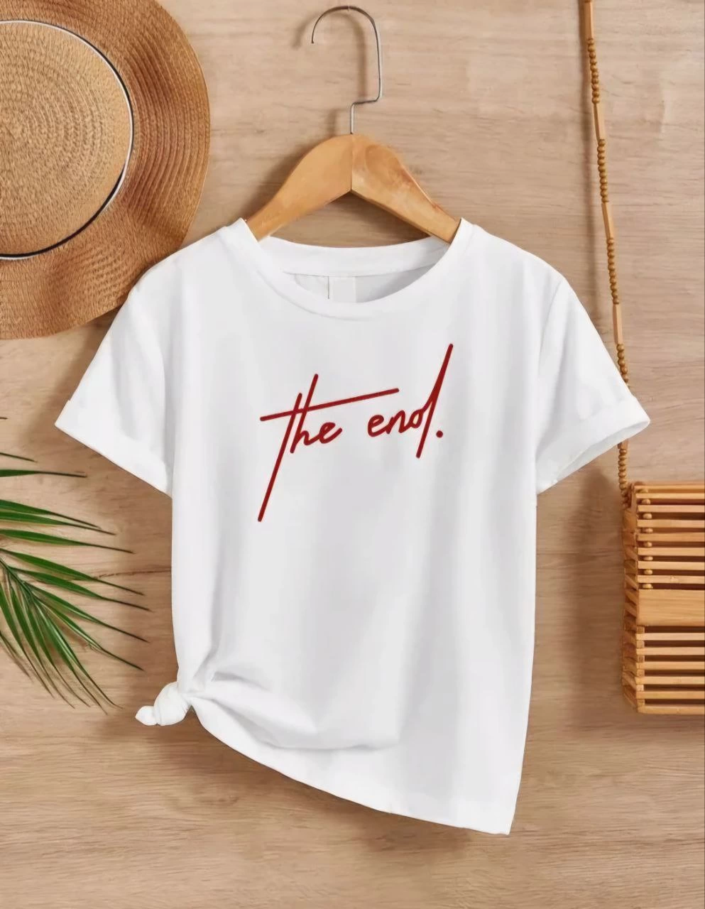Çocuk Unisex Baskılı T-Shirt – Beyaz