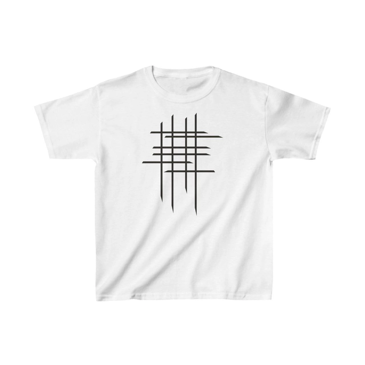 Çocuk Unisex Baskılı T-Shirt – Beyaz