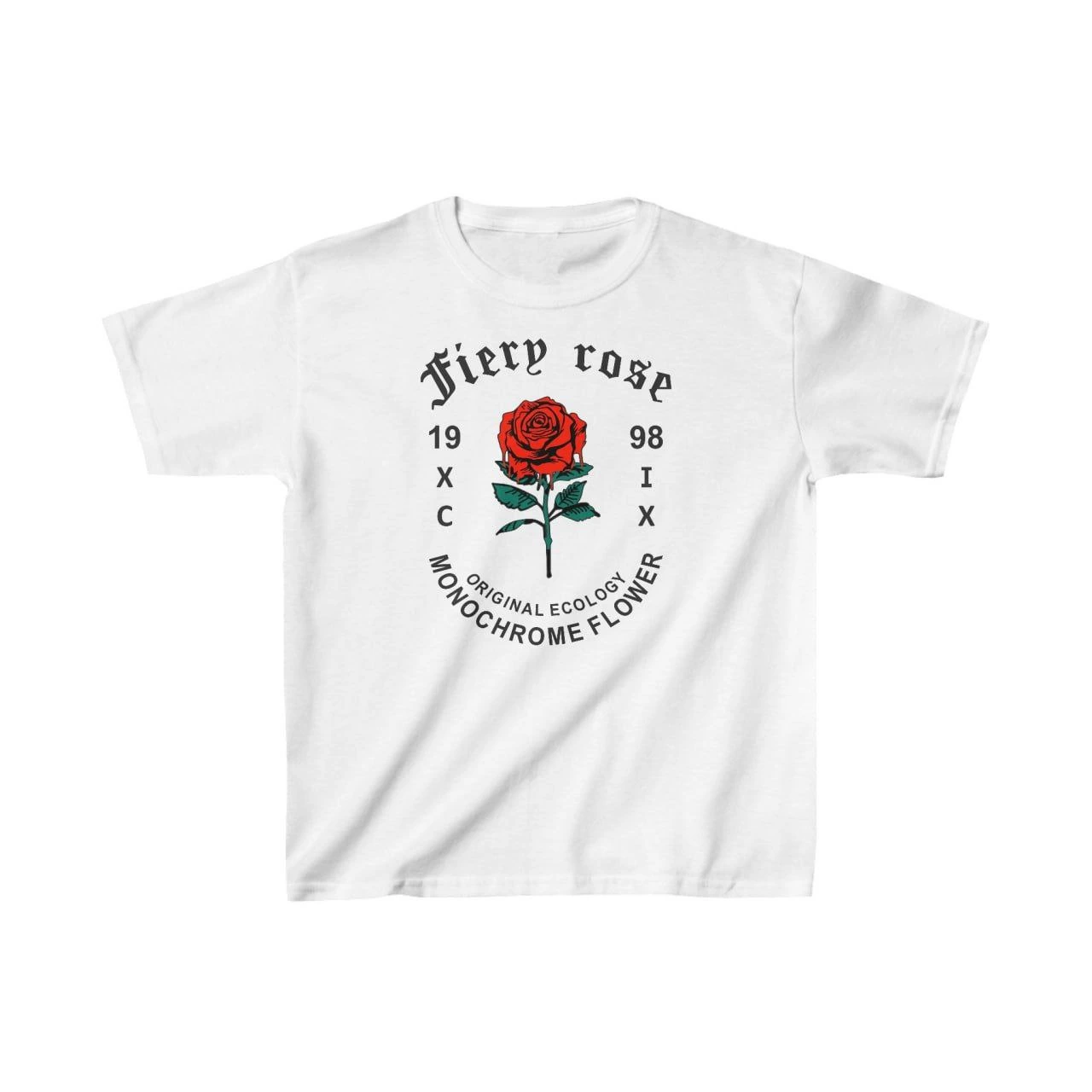 Çocuk Unisex Baskılı T-Shirt – Beyaz