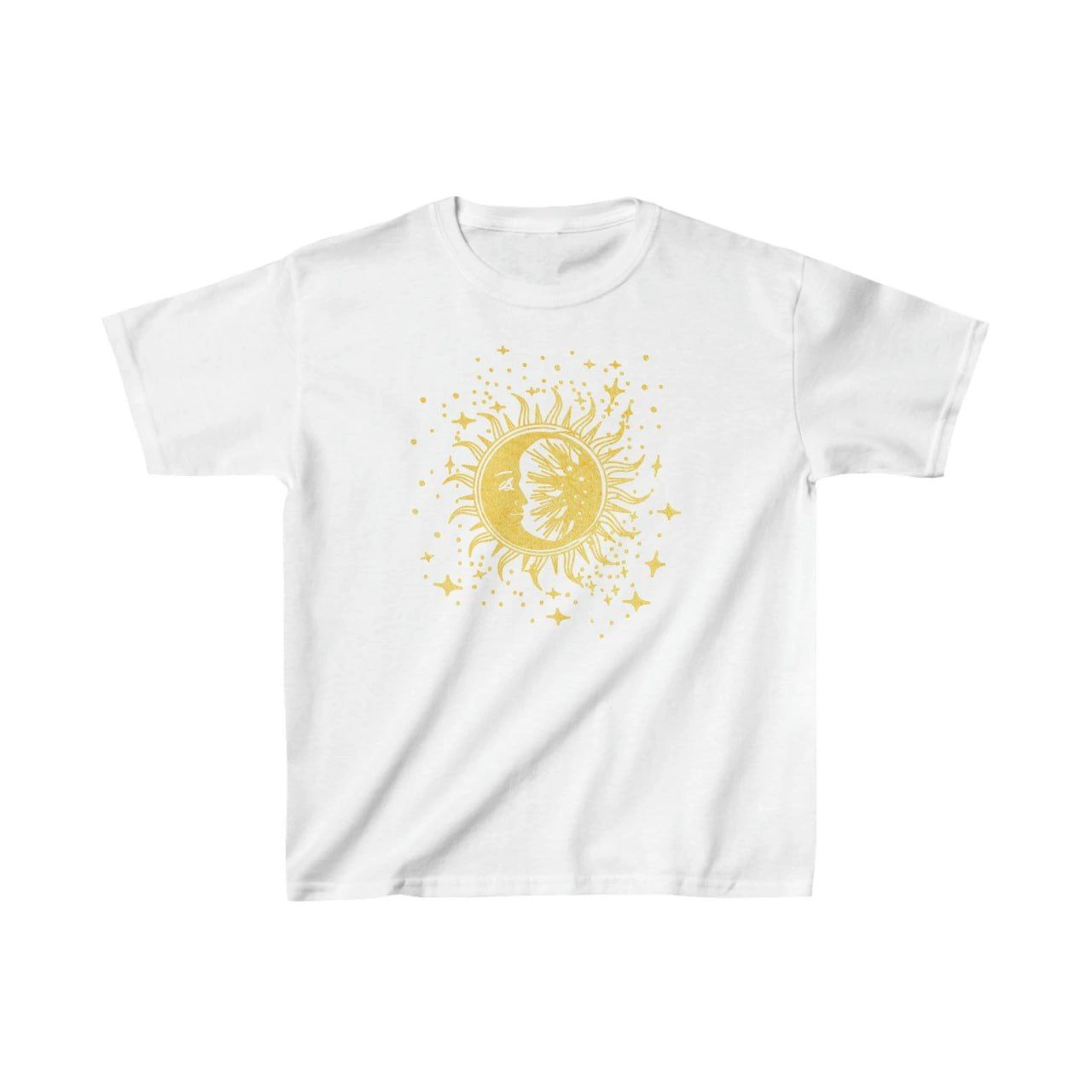 Çocuk Unisex Baskılı T-Shirt – Beyaz
