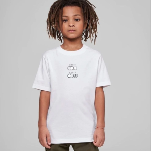 Çocuk Unisex Baskılı T-Shirt – Beyaz