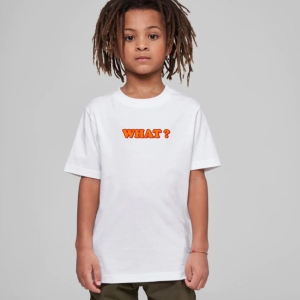 Çocuk Unisex Baskılı T-Shirt – Beyaz