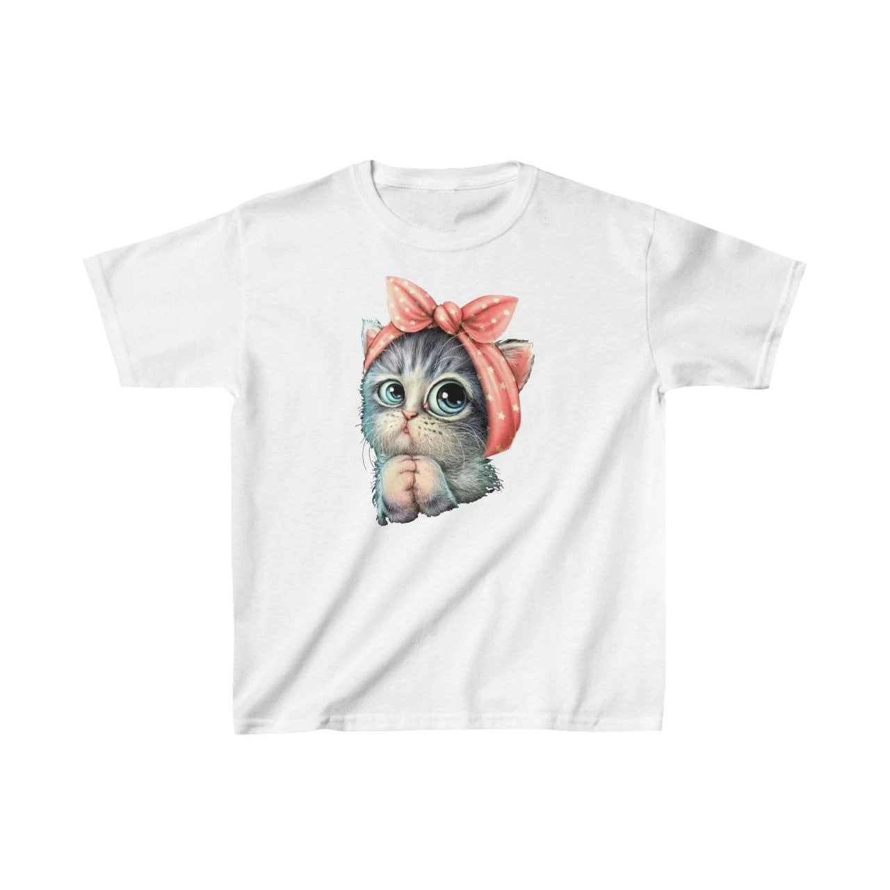 Çocuk Unisex Baskılı T-Shirt – Beyaz