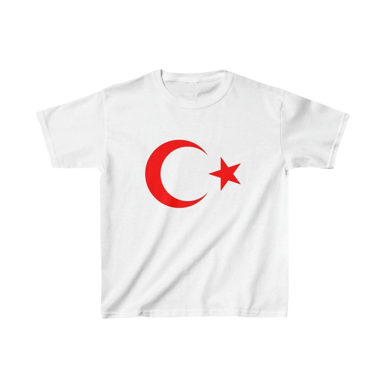 Çocuk Unisex Baskılı T-Shirt – Beyaz