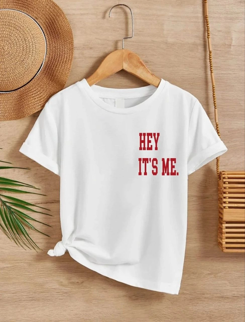 Çocuk Unisex Baskılı T-Shirt – Beyaz