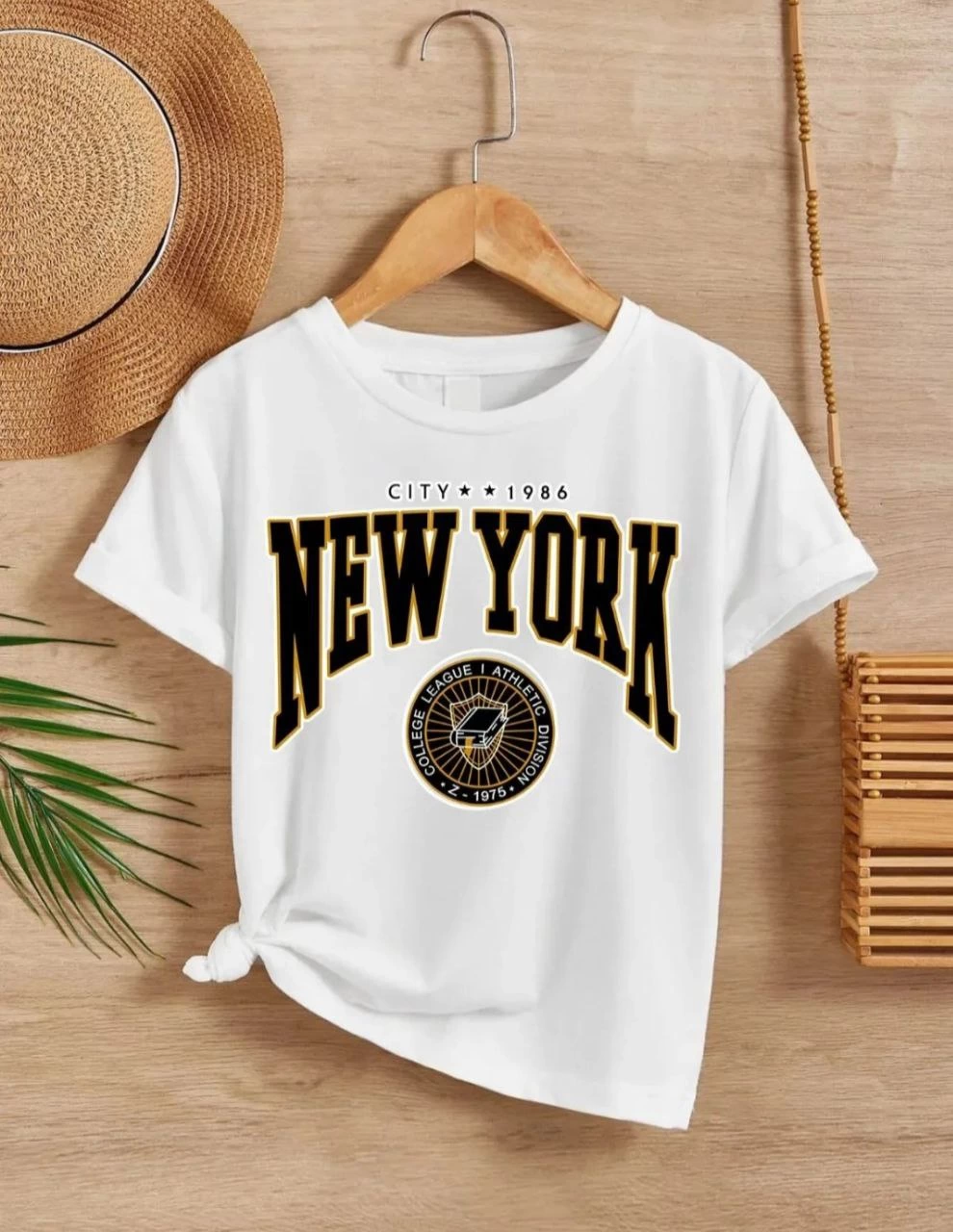Çocuk Unisex Baskılı T-Shirt – Beyaz