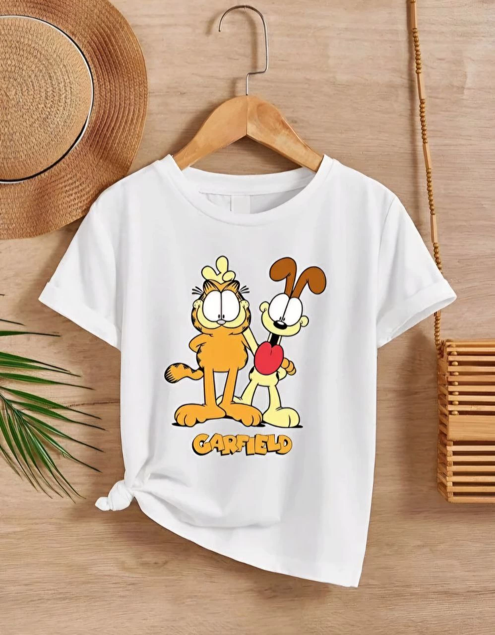 Çocuk Unisex Baskılı T-Shirt – Beyaz