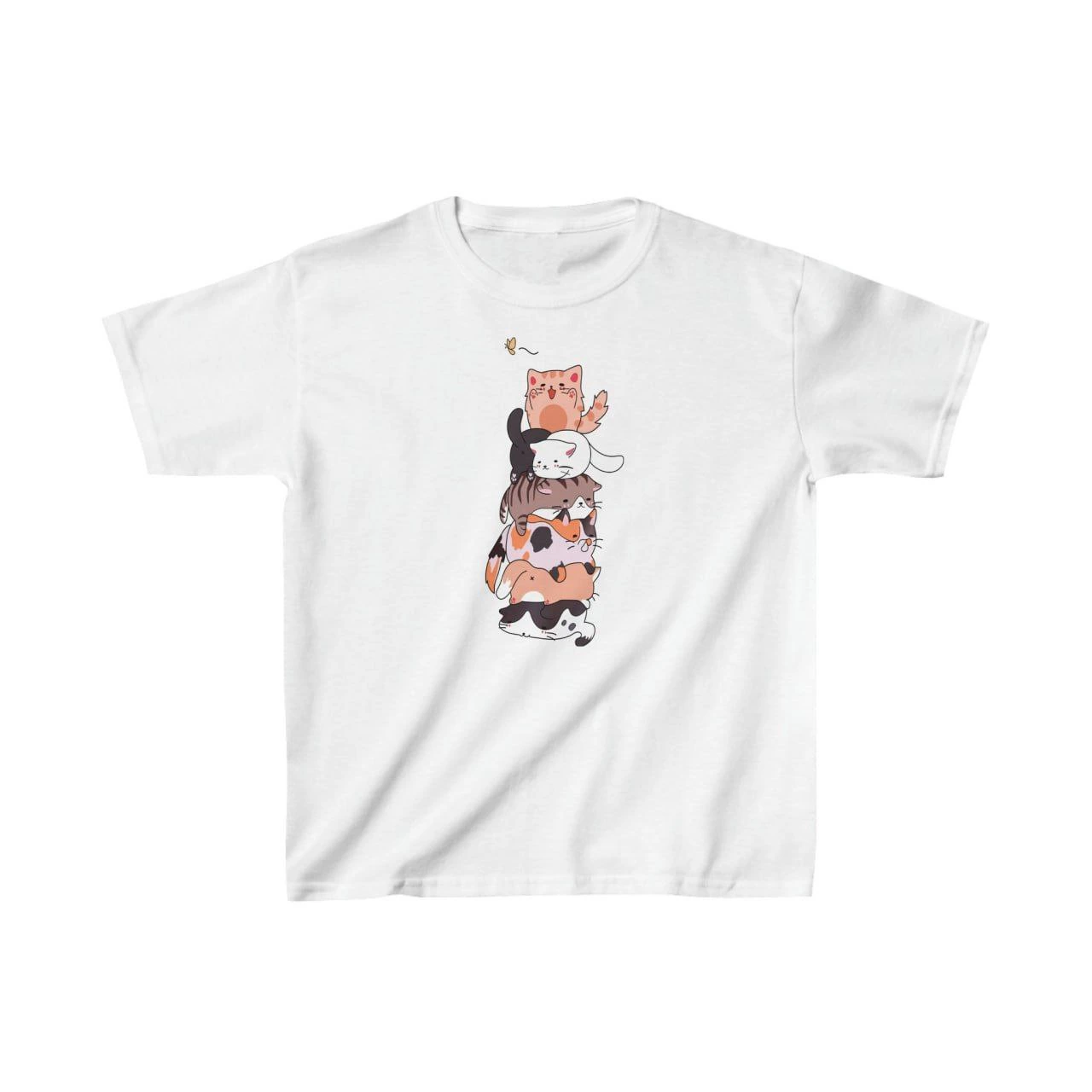 Çocuk Unisex Baskılı T-Shirt – Beyaz