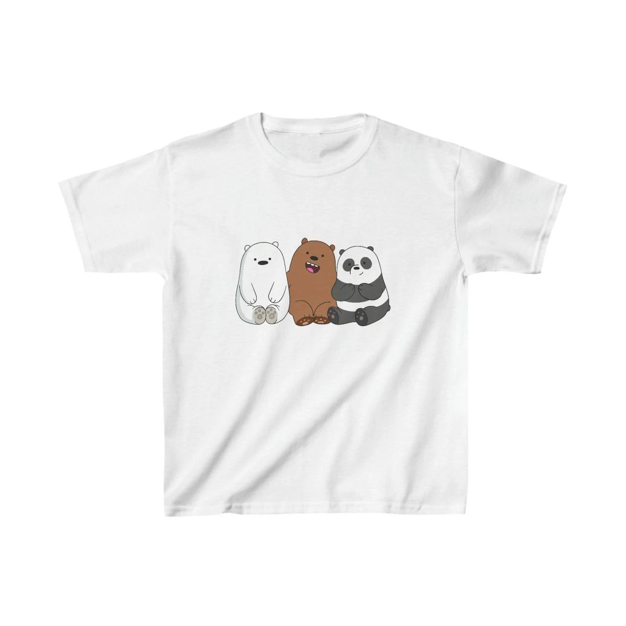 Çocuk Unisex Baskılı T-Shirt – Beyaz