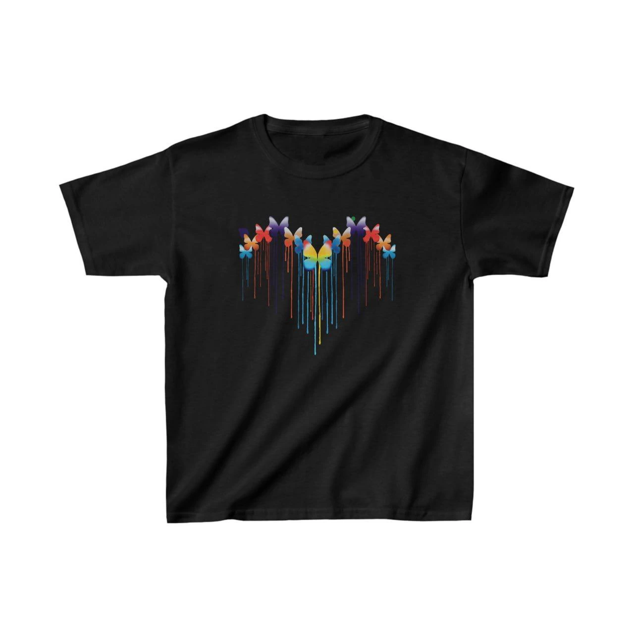 Çocuk Unisex Baskılı T-Shirt – Siyah