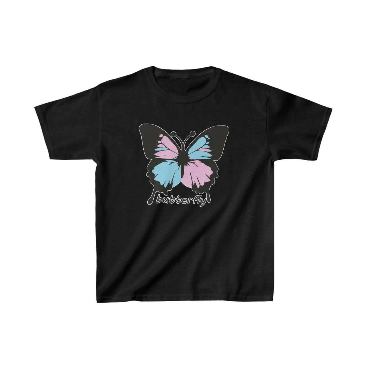 Çocuk Unisex Baskılı T-Shirt – Siyah