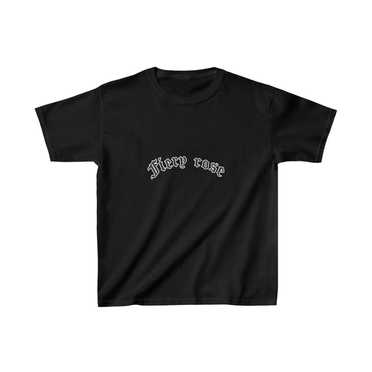 Çocuk Unisex Baskılı T-Shirt – Siyah