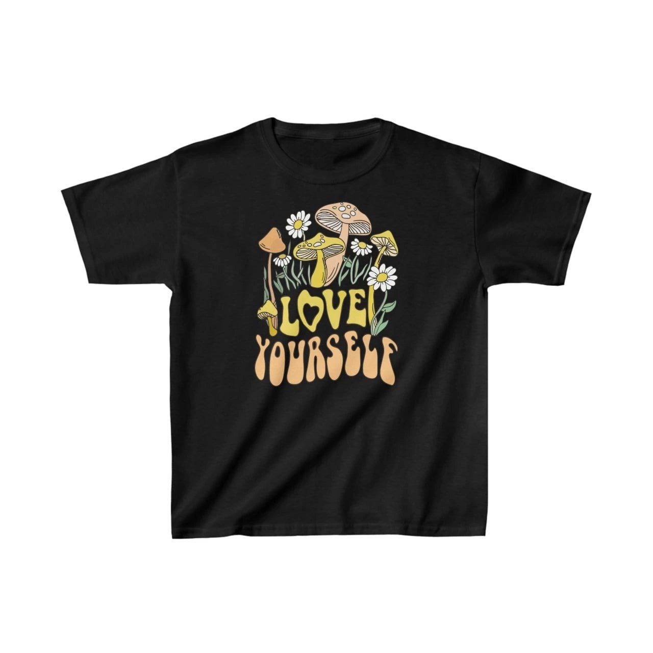 Çocuk Unisex Baskılı T-Shirt – Siyah