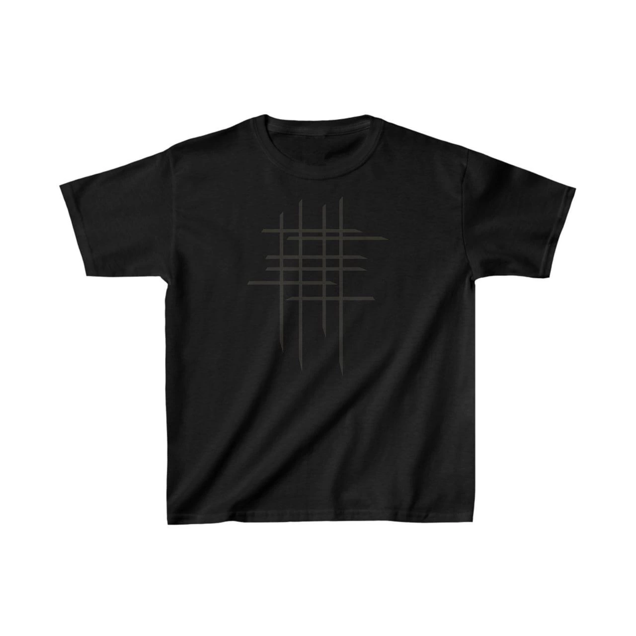 Çocuk Unisex Baskılı T-Shirt – Siyah