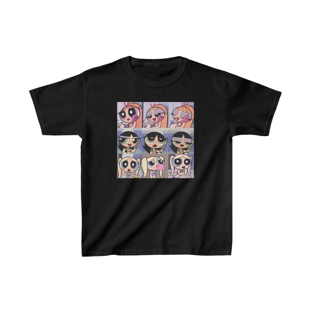 Çocuk Unisex Baskılı T-Shirt – Siyah