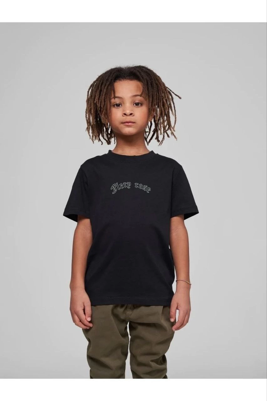 Çocuk Unisex Baskılı T-Shirt – Siyah